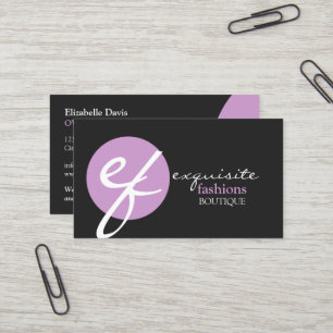 Moderne und elegante Mode-Visitenkarten Visitenkarte
