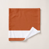 Moderne und elegante Monogramm-Signatur Badhandtuch Set (Waschlappen)