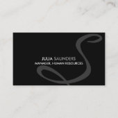 Moderne und elegante Monogramm-Visitenkarten Visitenkarte (Vorderseite)