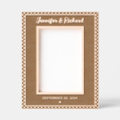 Moderne und elegante Personalisierte Namen und Dat Geätzte Rahmen (Vorderseite)