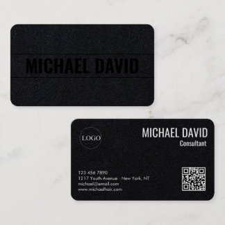Moderne und elegante professionelle schwarze Kraft Visitenkarte