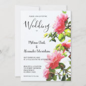 Moderne und elegante Rosenhochzeit Save The Date (Vorderseite)