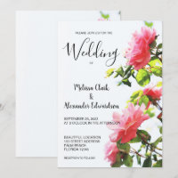 Moderne und elegante Rosenhochzeit