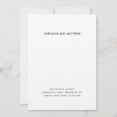 Moderne und elegante Save the Date Card (Vorderseite)