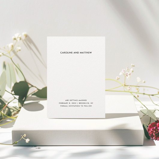 Moderne und elegante Save the Date Card