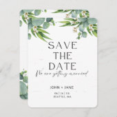 Moderne und elegante Save the Date-Karte Save The Date (Vorne/Hinten)