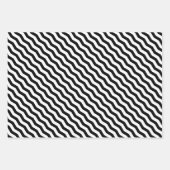 Moderne und elegante Schwarzweiß-Streifen-Geschenk Geschenkpapier Set (Vorderseite 3)