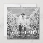 Moderne und elegante Square Wedding Magneteinladung (Vorderseite)