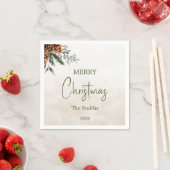 Moderne und elegante Tannenzapfen Serviette (Beispiel)