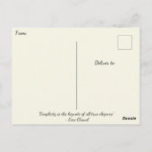 Moderne und elegante Wasserfarben-Wildblumen Postkarte (Rückseite)