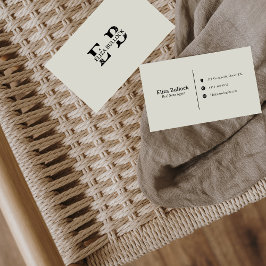 Moderne und Extravagante Visitenkarte