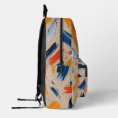 Moderne und farbenfrohe Farben Bedruckter Rucksack (Links)