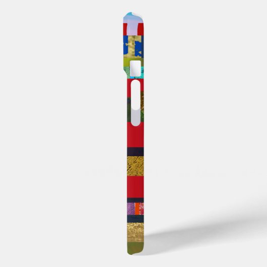 moderne und farbenfrohe Streifen personalisiert Case-Mate iPhone Hülle (Rückseite / Links)