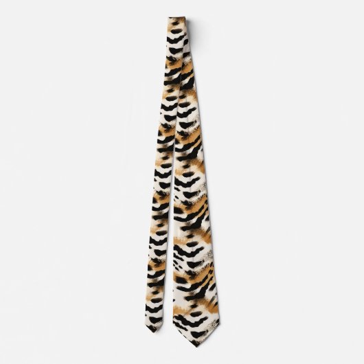 Moderne und farbenfrohe Tierdrucke Krawatte (Rückseite)