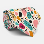Moderne und farbenfrohe Tierdrucke Krawatte (Gerollt)