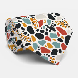 Moderne und farbenfrohe Tierdrucke Krawatte