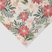 Moderne und festliche Botanische Poinsettie Seidenpapier (Ausschnitt)