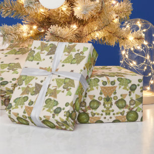 Moderne und festliche Formen mit Glitter-Look Geschenkpapier