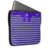 Moderne und Glitzer Diamanten auf blauen Notebooks Laptopschutzhülle (Vorne Rechts)