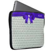 Moderne und Glitzer Diamanten auf silberm Notebook Laptopschutzhülle (Vorne Rechts)