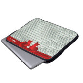 Moderne und Glitzer Diamanten auf silberm Notebook Laptopschutzhülle (Vorne Knopf)