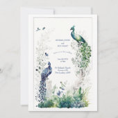 Moderne und grüne - Moderne Hochzeit Einladung (Vorderseite)