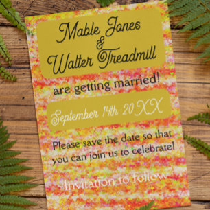 Moderne und helle Golden and pinks Save the Date