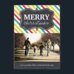 Moderne und helle Weihnachtskarten im Chalkboard Feiertagskarte<br><div class="desc">Moderne und farbenfrohe Chalkboard Holiday Foto Cards - erstellt von Colorful Designs Inc. Alle Texte können modifiziert werden! Alle Designs sind urheberrechtlich geschützt.</div>