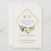 Moderne und klassische Hochzeitseinladung Einladung (Vorderseite)