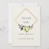 Moderne und klassische Hochzeitseinladung Einladung (Rückseite)