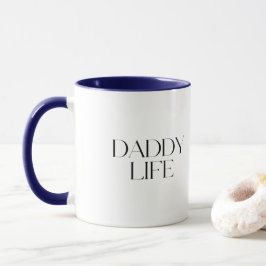 Moderne und klassische Typografie Daddy Life Combo Tasse