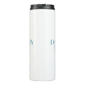 Moderne und klassische Typografie Daddy Life Thermosbecher (Rückseite)