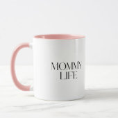 Moderne und klassische Typografie Mommy Life Combo Tasse (Links)