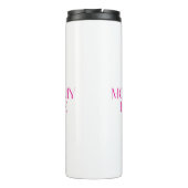 Moderne und klassische Typografie Mommy Life Thermosbecher (Rückseite)