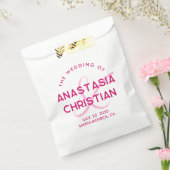 Moderne und kühne Magenta Wedding Geschenktütchen (Versiegelt)