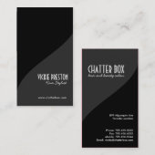 Moderne und kühne Visitenkarte (Vorne/Hinten)