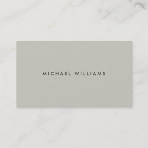 MODERNE und MINIMAL Taupe Business Card Visitenkarte