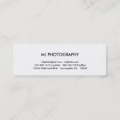 Moderne und minimale berufliche Geschäfts-Karten Mini Visitenkarte (Rückseite)