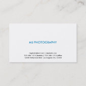 Moderne und minimale Berufliche Visitenkarten Visitenkarte (Rückseite)