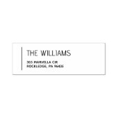 Moderne und minimale Rücksendeadresse Permastempel (Design)