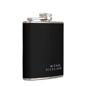 Moderne und minimale Schwarzweiss-| addieren Ihren Flachmann (Rechts)