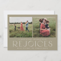 Moderne und minimale Urlaubskarte in Taupe