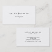 Moderne und minimale Visitenkarte (Vorne/Hinten)