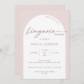 Moderne und minimalistisch gestaltete Dessous-Dusc Einladung (Vorne/Hinten)