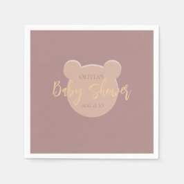 Moderne und minimalistische Bärendusche Serviette