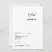 Moderne und Minimalistische Brautdusche Einladung (Vorderseite)