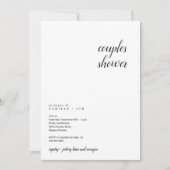 Moderne und Minimalistische Duschkabine Einladung (Vorderseite)