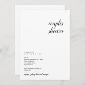 Moderne und Minimalistische Duschkabine Einladung (Vorne/Hinten)