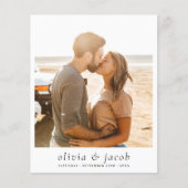 Moderne und Minimalistische Foto Hochzeit (Vorderseite)