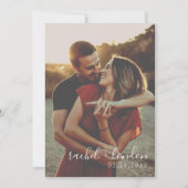 Moderne und Minimalistische Foto Hochzeit Einladung (Vorderseite)